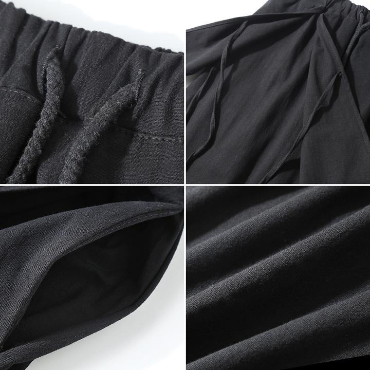 Baggy Black Pants Hakama Pants