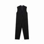 Black Vest Jumpsuit