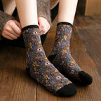 Winter  Ethnic Cute Floral Socks