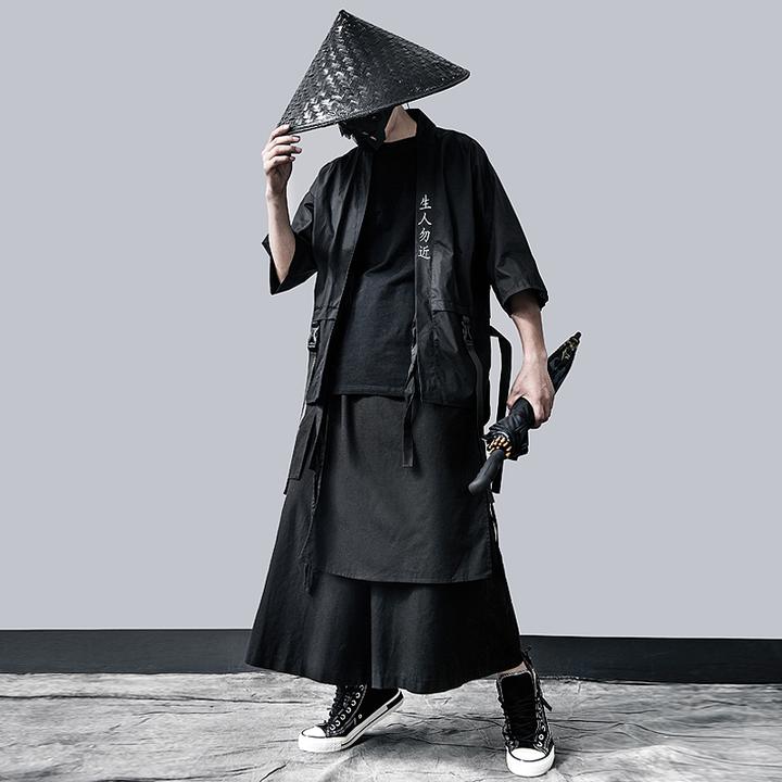Baggy Black Pants Hakama Pants