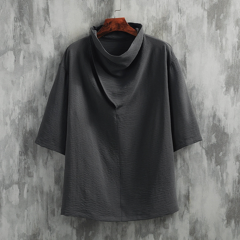 Ice Silk Short Sleeve Zen Retro T-shirt
