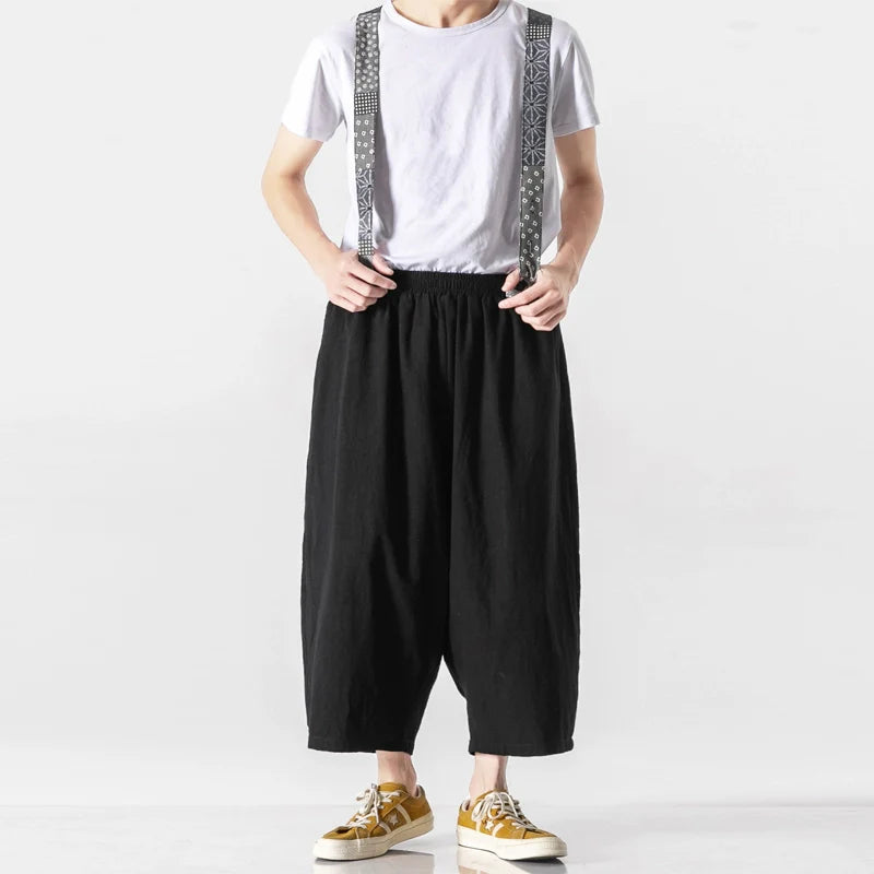 Straight-Leg Casual Loose Overalls
