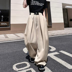 Loose Drape Casual Wide-leg Pants