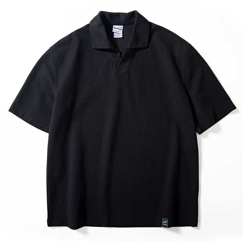 Retro Polo Shirt Loose Summer T-shirt