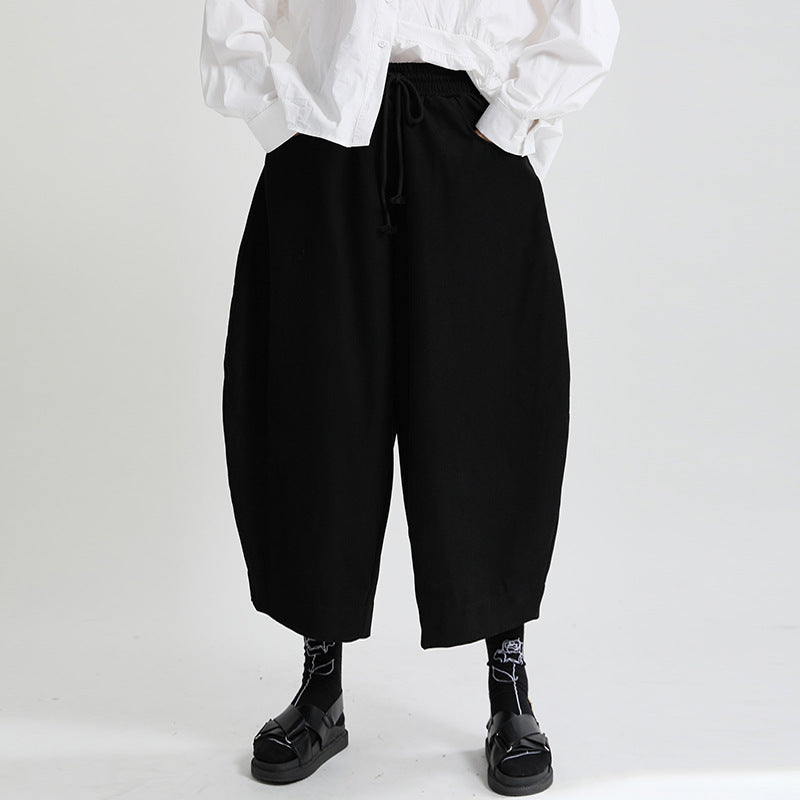 Vintage Brushed Curved Wide Leg Pants