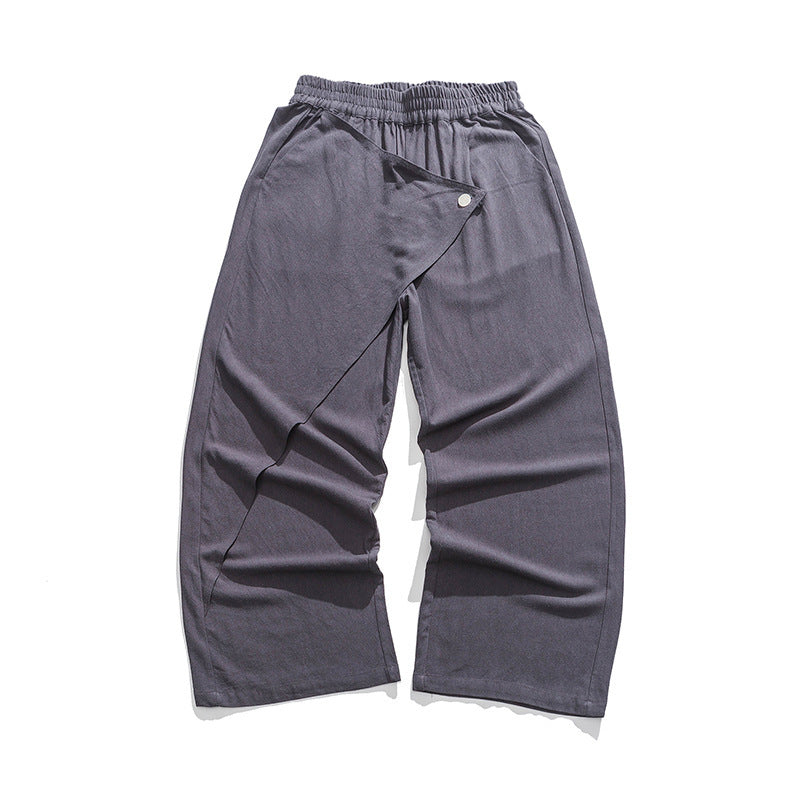 Irregular Retro Casual Trousers