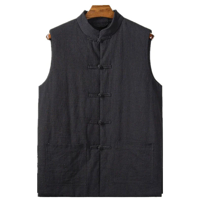 Winter Retro Thickened Stand Collar Vest