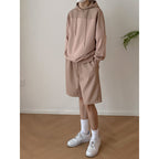 Hooded Patchwork Sweatshirt
