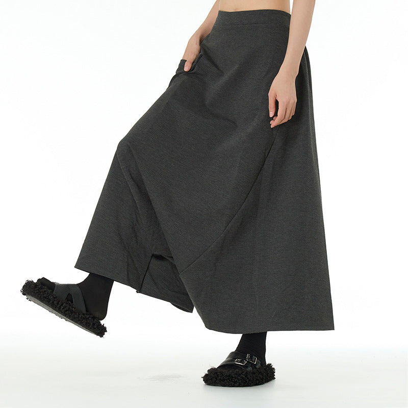 Loose Casual Wide-leg Crotch Pants