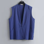 Sleeveless Button Vest