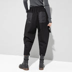 Casual Patchwork Pocket Harem Pants