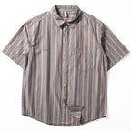 Striped Vintage Loose Casual T-shirt Top