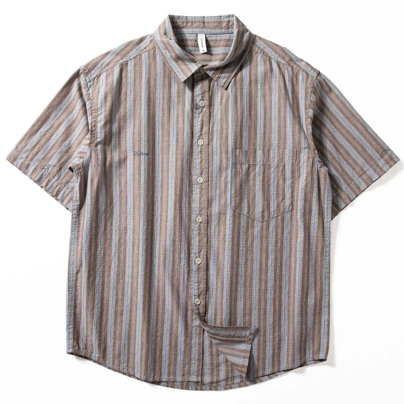 Striped Vintage Loose Casual T-shirt Top