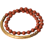 Red Jasper Beads Multi-layer Retro Ethnic Bracelet