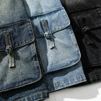 Vintage Denim Button Jacket