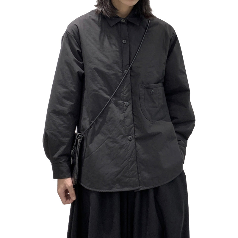 Dark Loose Padded Shirt