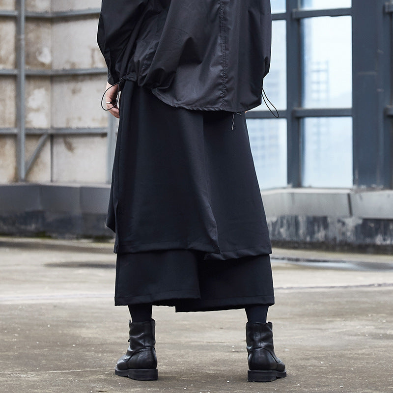 Irregular Multi-layer Loose Casual Hakama Pants