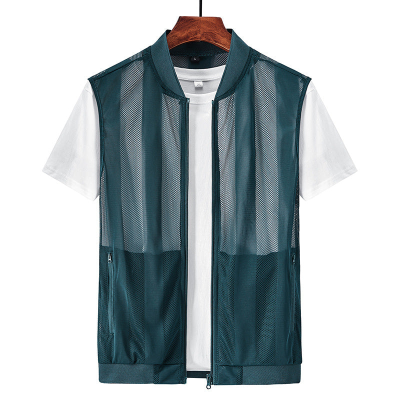 Summer Ultra Thin Mesh Vest Jacket
