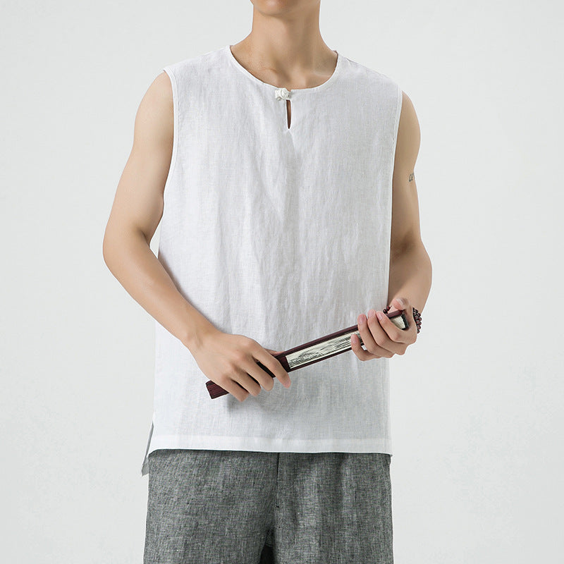 Linen Vintage Loose Vest