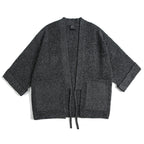 Japanese Retro Kendo Kimono Robe Loose Knitted Cardigan