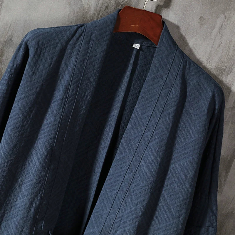 Printed Zen Cloak Linen Cape Coat