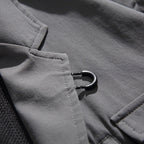 Loose-fitting Curved Lapel Blazer