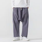 Retro Low Crotch Casual Loose Straight Wide Leg Pants
