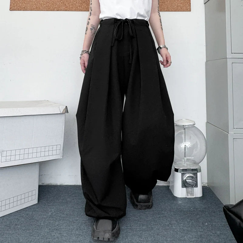 American Machete Drawstring Loose Wide Leg Pants