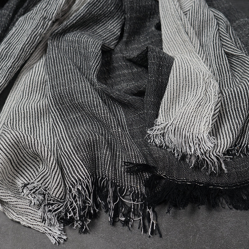 Pinstripe Vintage Colorblock Scarf