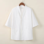 Cardigan Vintage Button Jacquard Shirt