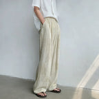 Linen Casual Wide-Leg Pants Loose Drape