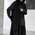 Irregular Striped Ribbon Vest