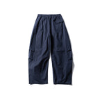 Solid Color Loose Lace-up Casual Pants