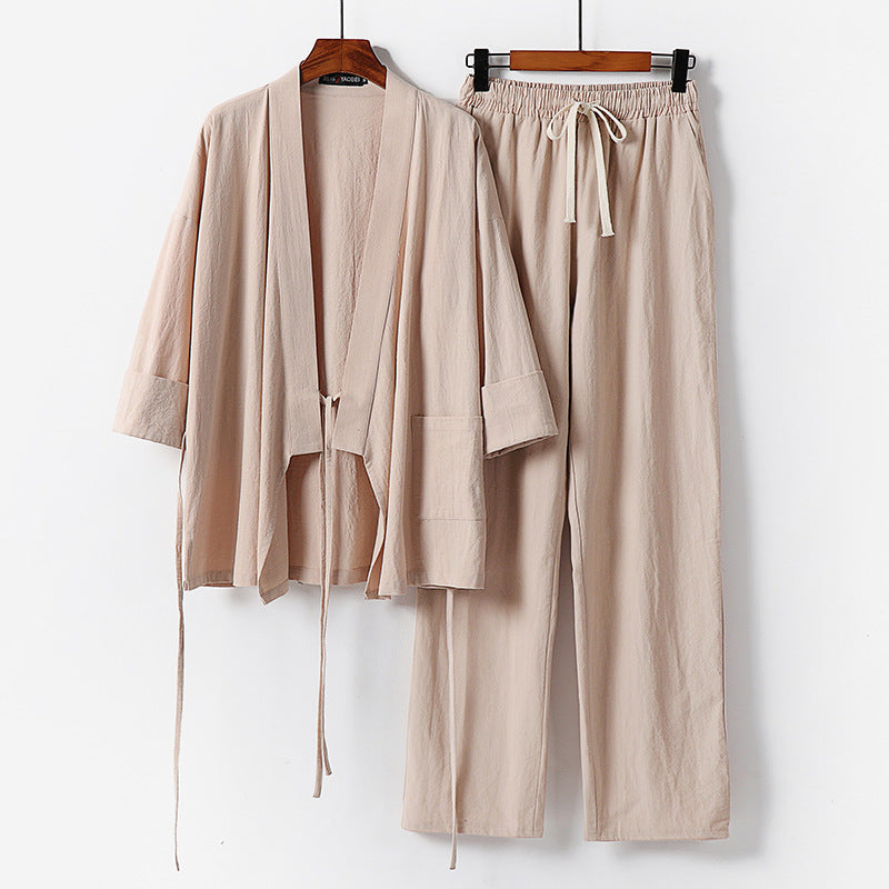Linen Shirt Two Piece Suit