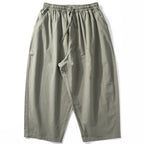 Japanese Loose Wide-leg Cropped Carrot Pants