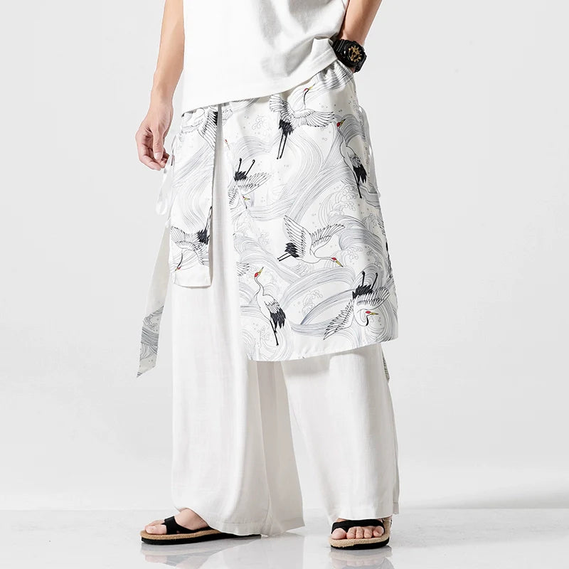 Loose Straight Hanfu Casual Pants