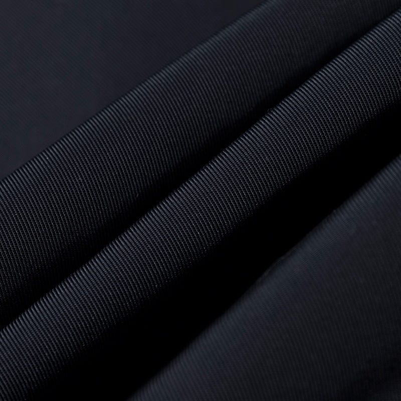 Japanese Retro Solid Color Silhouette Stand Collar Cotton Coat