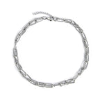Stainless Steel Chain Wrap Necklace