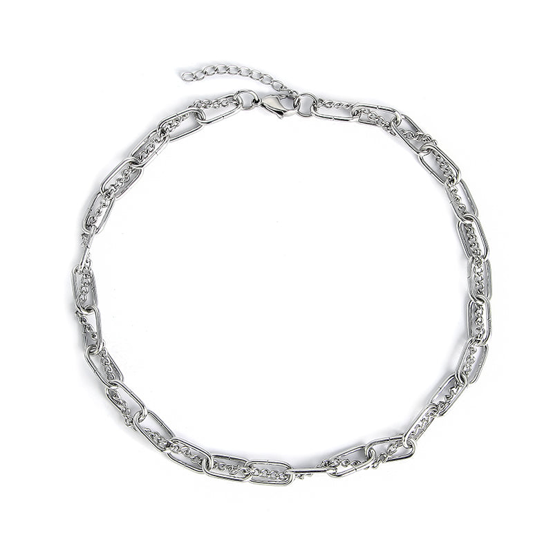 Stainless Steel Chain Wrap Necklace