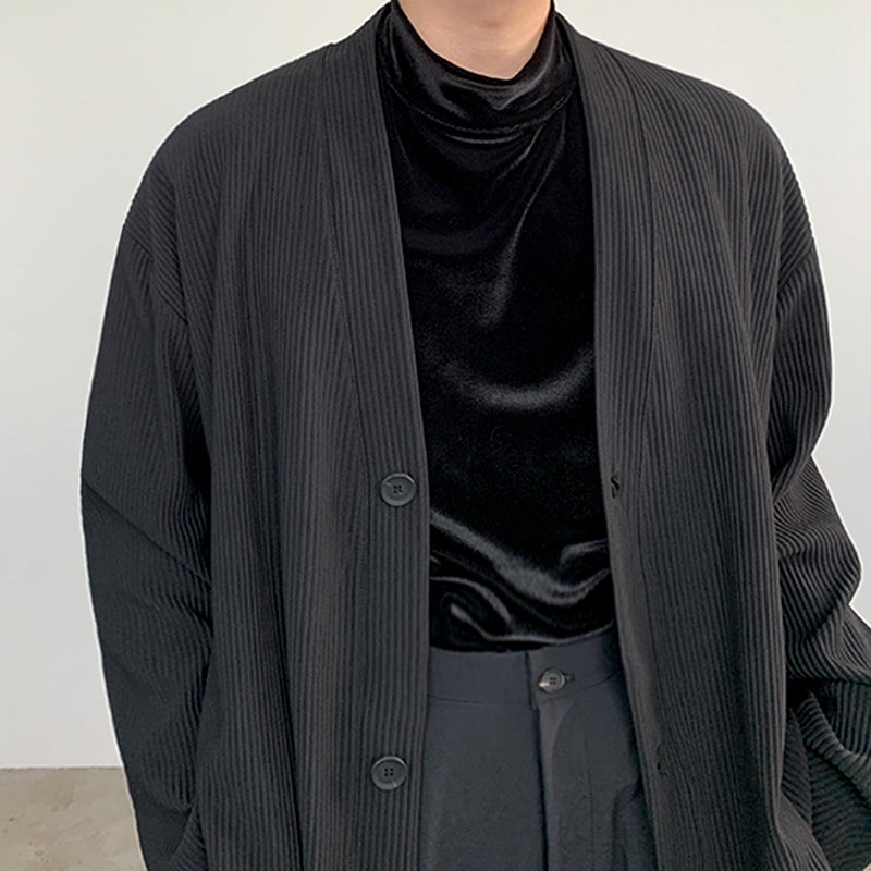 Pleated Cardigan