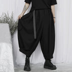 Japanese Large Pocket Casual Wide-leg Pants Hakama