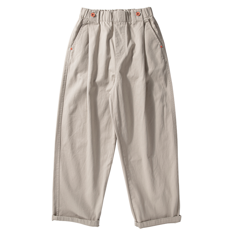 Wide-leg Cotton Loose Japanese Retro Casual Trousers