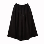 Dark Pleated Culottes Hakama Pants
