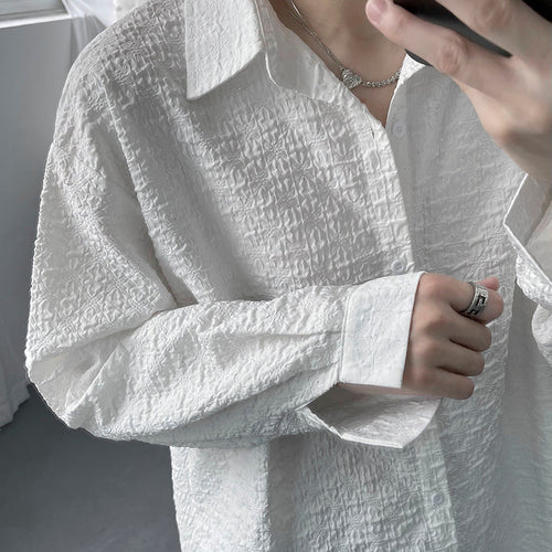 3D Embossed Long Sleeve Shirt