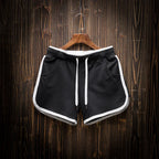 Cotton Contrast Color Loose Thin Casual Shorts
