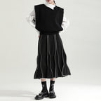 Ruffled Irregular Long Shirt