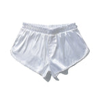 Loose Silk Mid-rise Shorts