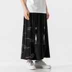 Retro Wide-leg Straight-leg Cropped Pants