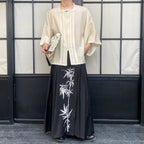 Summer Square Collar Mid-Sleeve Hanfu Shirt