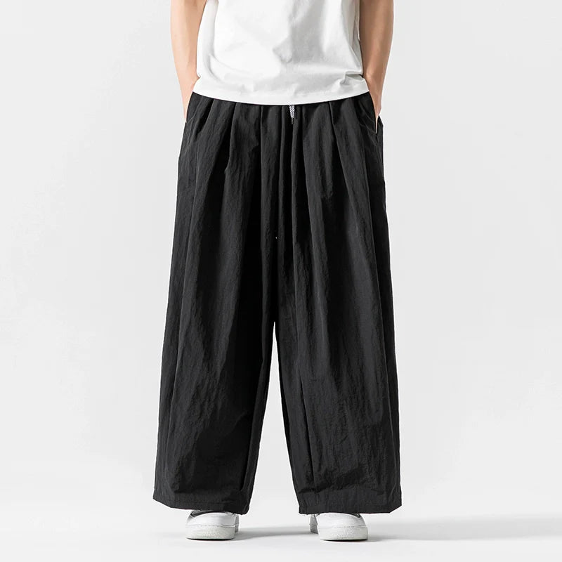 Japanese Retro Loose Wide-leg Flared Pants